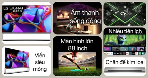 Smart Tivi OLED LG 8K 88 inch 88Z3PSA - Ảnh 7