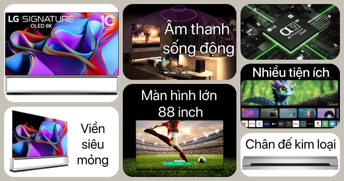 Smart Tivi OLED LG 8K 88 inch 88Z3PSA - Ảnh 7