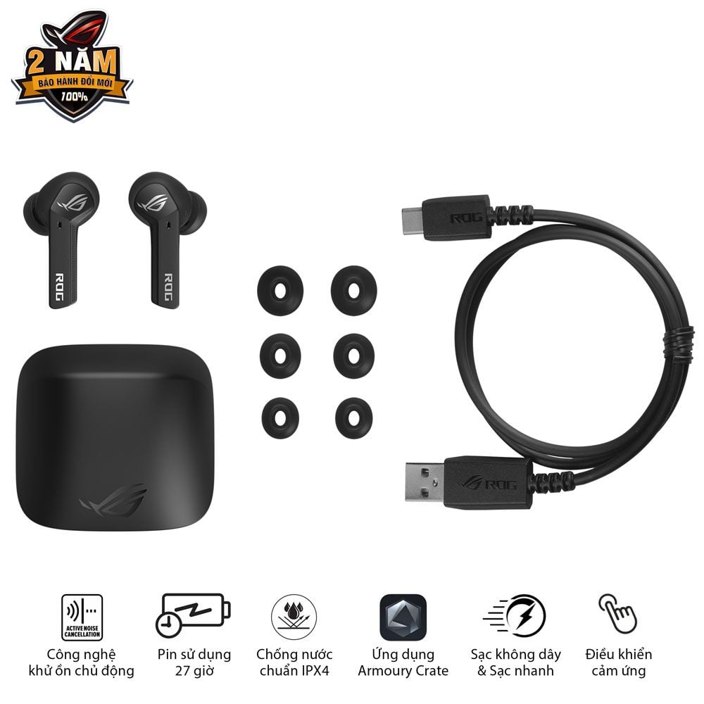 Tai nghe Asus ROG Cetra True Wireless - Ảnh 3