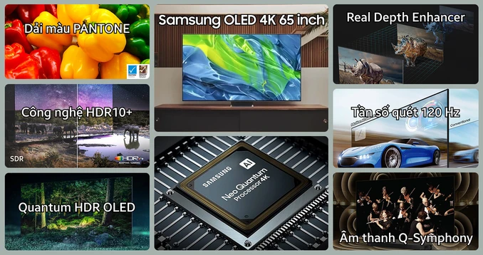 Smart Tivi OLED Samsung 4K 65 inch QA65S95B - Ảnh 7