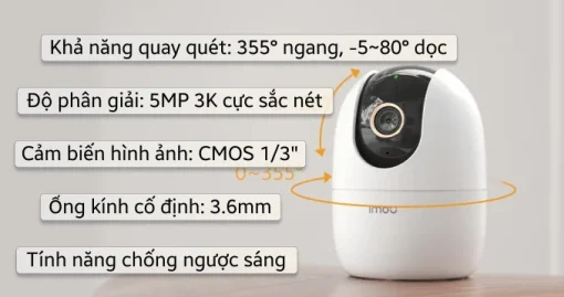 Camera IP 360 độ 5MP IMOU IPC-A52P - Ảnh 4