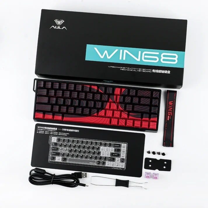 Bàn phím AULA WIN68HE MAX có dây - Ảnh 5
