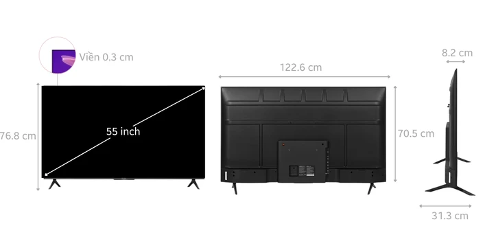 Tivi Xiaomi A 4K 2025 55 inch - Ảnh 4