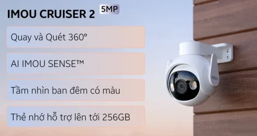Camera IP ngoài trời 360 độ 5MP IMOU IPC-GS7EP-5M0WE Full Color - Ảnh 4