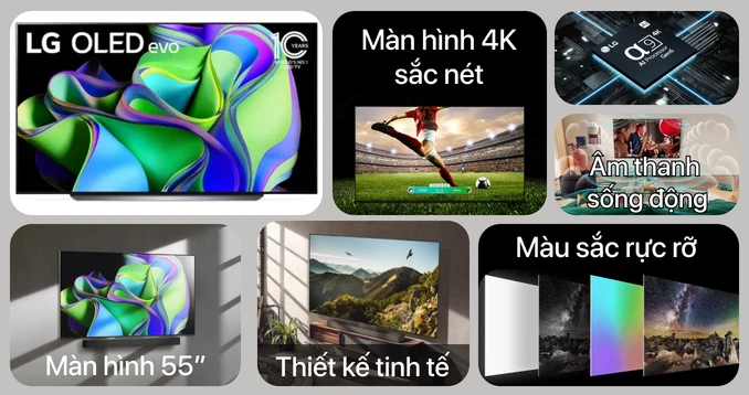 Smart Tivi OLED LG 4K 55 inch 55C3PSA - Ảnh 8